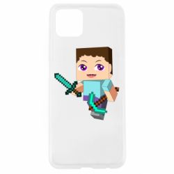 Чохол для Oppo A92sSteve minecraft - PrintSalon