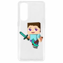 Чохол для Oppo Reno 4 Pro Steve minecraft - PrintSalon