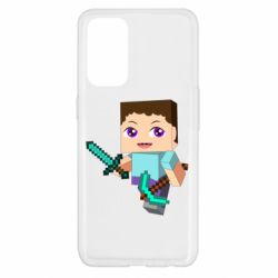 Чохол для Oppo Reno 5 4G Steve minecraft - PrintSalon