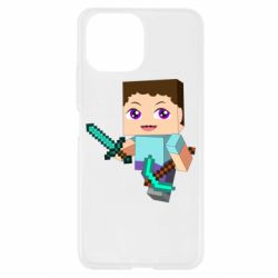 Чохол для Xiaomi Mi11 Lite Steve minecraft - PrintSalon