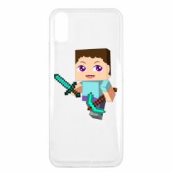 Чохол для Xiaomi Redmi 9a Steve minecraft - PrintSalon