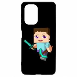 Чохол для Xiaomi Poco F3/K40 Steve minecraft - PrintSalon