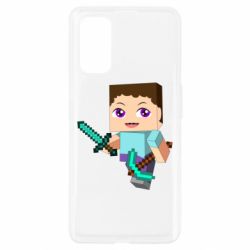 Чохол для Realme 7 Pro Steve minecraft - PrintSalon