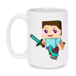 Чашка 420ml Steve minecraft - PrintSalon