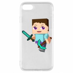Чохол для iPhone SE 2022 Steve minecraft - PrintSalon
