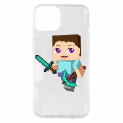 Чохол для iPhone 14 Steve minecraft - PrintSalon