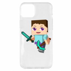 Чохол для iPhone 14 Plus Steve minecraft - PrintSalon