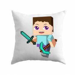 Подушка Steve minecraft - PrintSalon