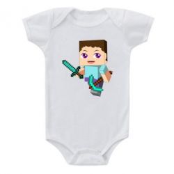 Дитячий бодік Steve minecraft - PrintSalon