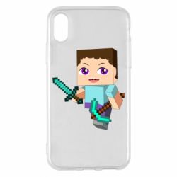Чохол для iPhone X/Xs Steve minecraft - PrintSalon