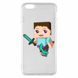 Чохол для iPhone 6 Plus/6S Plus Steve minecraft - PrintSalon