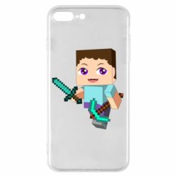 Чохол для iPhone 7 Plus Steve minecraft - PrintSalon