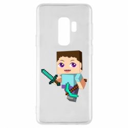 Чохол для Samsung S9+ Steve minecraft - PrintSalon