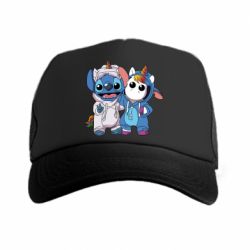 Кепка-тракер Стич и единорог - PrintSalon