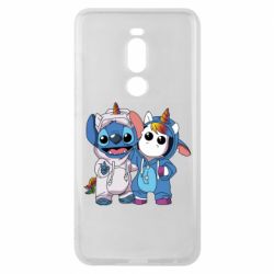 Чехол для Meizu Note 8 Стич и единорог - PrintSalon