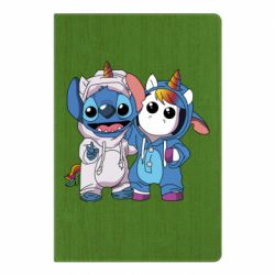 Блокнот з принтом Стіч і єдиноріг