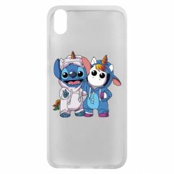Чехол для Xiaomi Redmi 7A Стич и единорог - PrintSalon