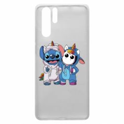 Чехол для Huawei P30 Pro Стич и единорог - PrintSalon