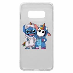 Чехол для Samsung S10e Стич и единорог - PrintSalon