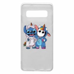 Чехол для Samsung S10 Стич и единорог - PrintSalon