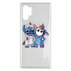 Чехол для Samsung Note 10 Plus Стич и единорог - PrintSalon