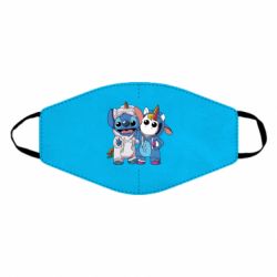 Маска многоразовая Стич и единорог - PrintSalon