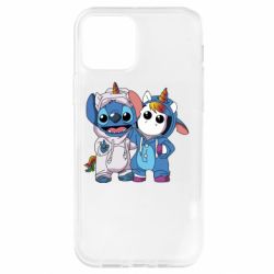 Чехол для iPhone 12 Стич и единорог - PrintSalon