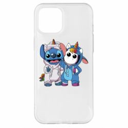 Чехол для iPhone 12 Pro Max Стич и единорог - PrintSalon