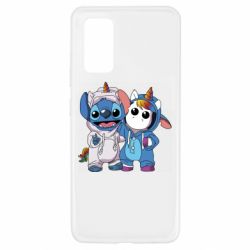 Чехол для Samsung A32 4G Стич и единорог - PrintSalon