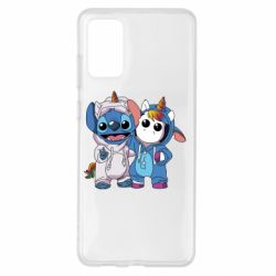 Чехол для Samsung S20+ Стич и единорог - PrintSalon
