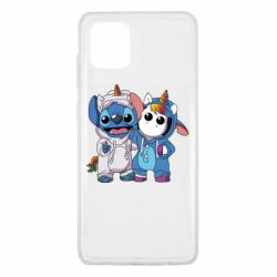 Чехол для Samsung Note 10 Lite Стич и единорог - PrintSalon