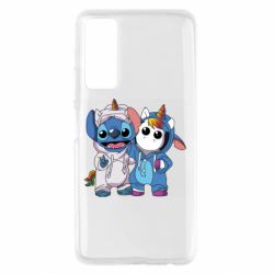 Чехол для Huawei P Smart 2021 Стич и единорог - PrintSalon