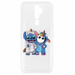Чехол для Oppo A5/A9 2020 Стич и единорог - PrintSalon