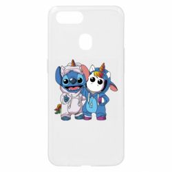 Чехол для Oppo A5s/A12 Стич и единорог - PrintSalon