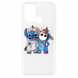 Чехол для Oppo A52/A72/A92 Стич и единорог - PrintSalon