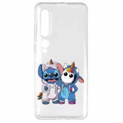 Чехол для Xiaomi Mi10/10 Pro Стич и единорог - PrintSalon