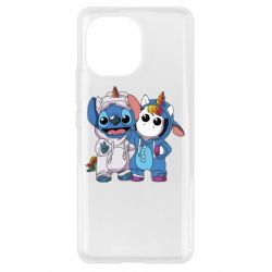 Чехол для Xiaomi Mi11 Стич и единорог - PrintSalon