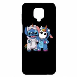 Чехол для Xiaomi Redmi Note 9S/9Pro/9Pro Max Стич и единорог - PrintSalon