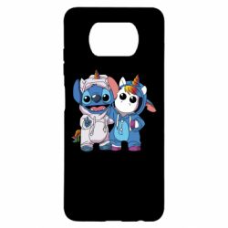 Чехол для Xiaomi Poco X3 Стич и единорог - PrintSalon