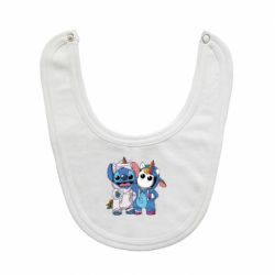 Слюнявчик  Стич и единорог