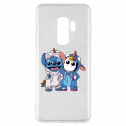 Чехол для Samsung S9+ Стич и единорог - PrintSalon