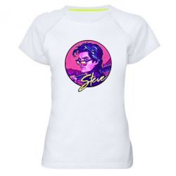 Женская футболка для спорта Стив очень странные дела - PrintSalon