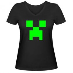 Жіноча футболка з V-подібним вирізом Stive? Face - PrintSalon