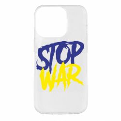 Чехол для iPhone 14 Pro Stop this war - PrintSalon