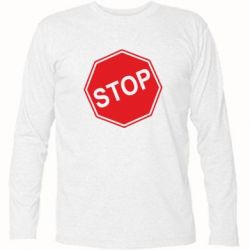 Футболка з довгим рукавом STOP - PrintSalon