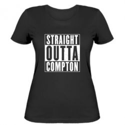 Женская футболка Straight outta compton - PrintSalon