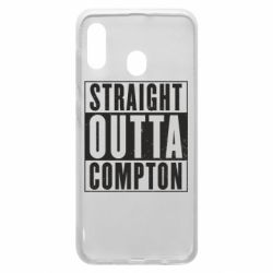 Чехол для Samsung A20 Straight outta compton - PrintSalon