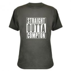 Камуфляжная футболка Straight outta compton - PrintSalon