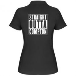 Женское поло Straight outta compton - PrintSalon