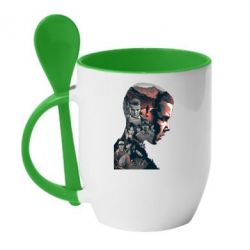 Чашка с ложкой Stranger things art - PrintSalon